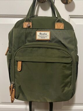 Ruvalino Diaper Bag Backpack Olive Green